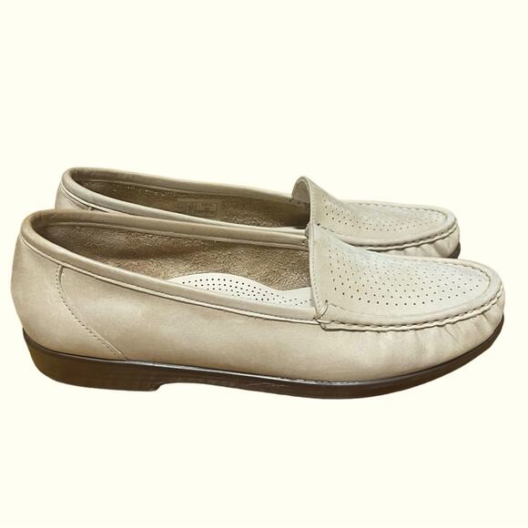 SAS size 10.5W Savvy Tripad Comfort Slip on Loafer in Linen - Picture 1 of 6